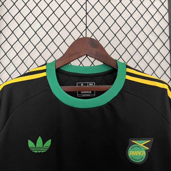 2024 Jamaica Training Wear Black Football Shirt