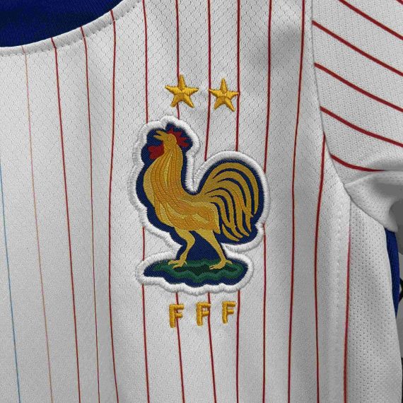 2024 France Away Football Shirt Kids Size Suit