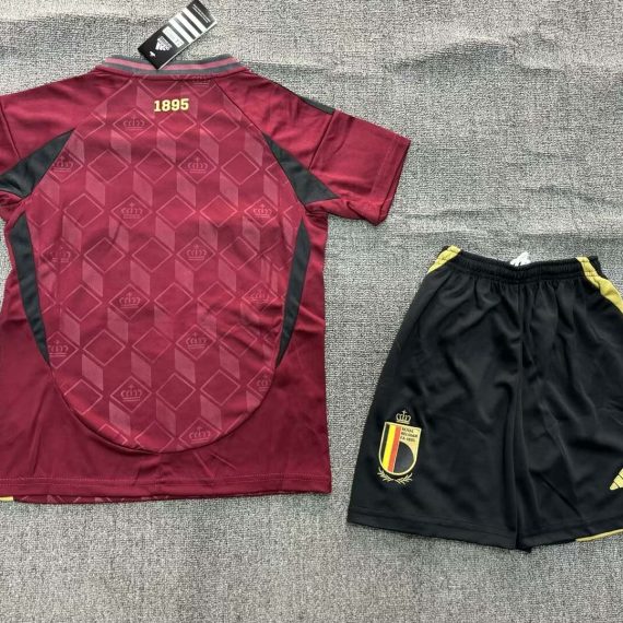 2024 Belgium National Team Home Football Shirt Kids Size Suit