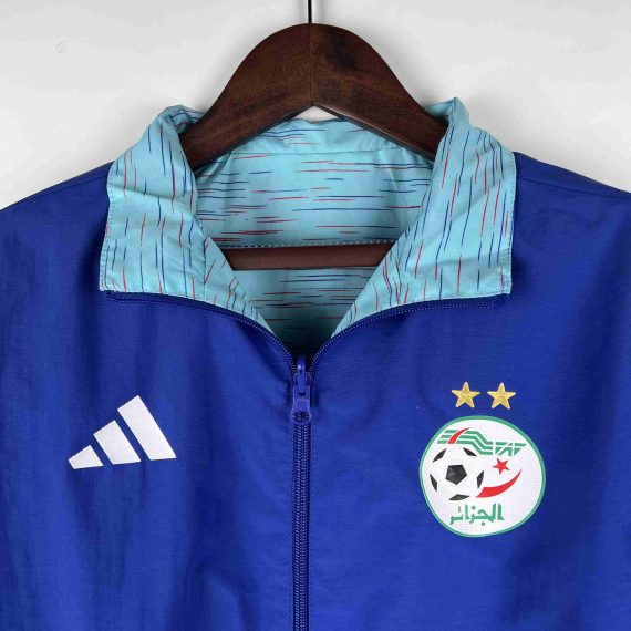 2023-2024 Algeria National Reversible Windbreaker Blue Soccer Jersey