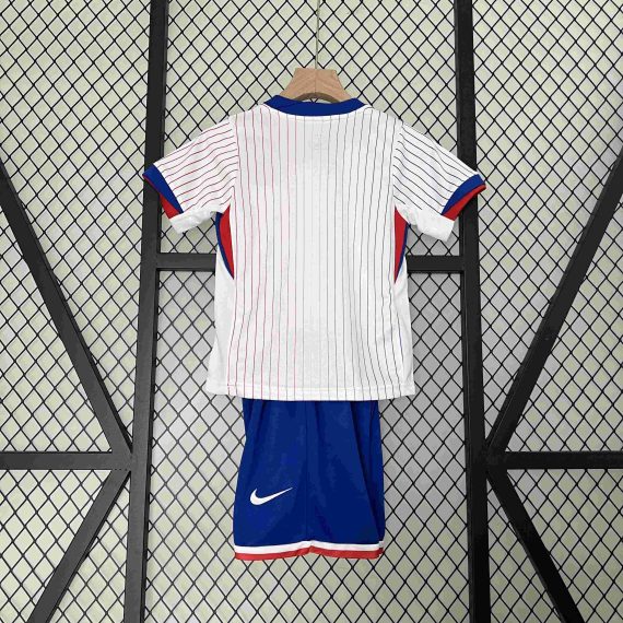 2024 France Away Football Shirt Kids Size Suit