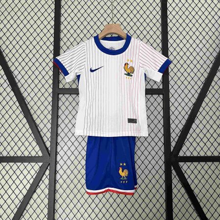 2024 France Away Football Shirt Kids Size Suit