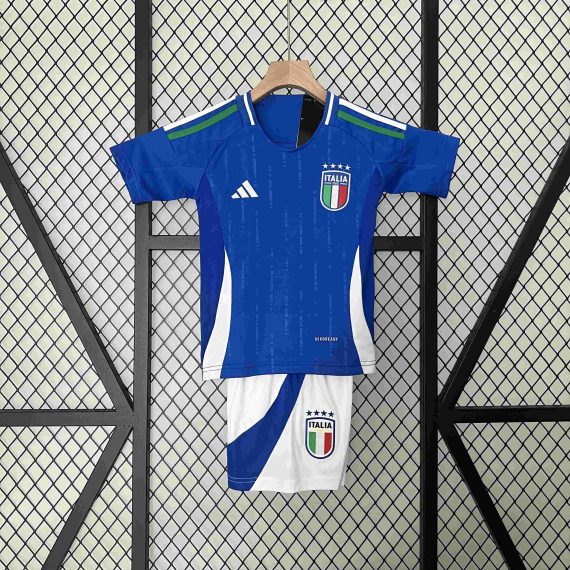 2024 Italy National Team Home Football Shirt Kids Size Suit