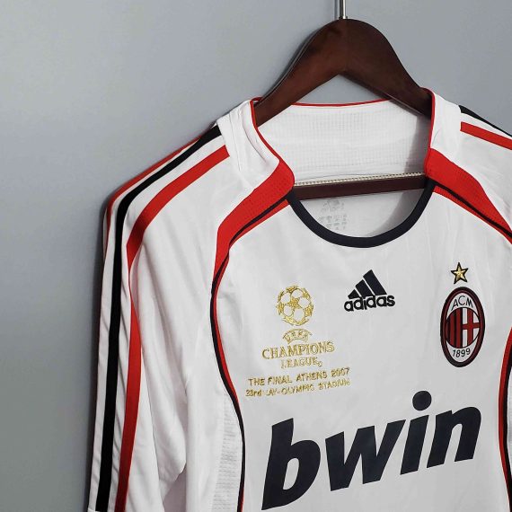 2006/2007 Retro Long Sleeve AC Milan Away Football Shirt