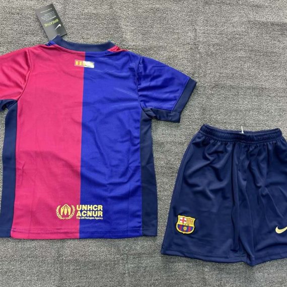 2024/2025 Barcelona Home Football Shirt Kids Size Suit