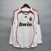 2006/2007 Retro Long Sleeve AC Milan Away Football Shirt