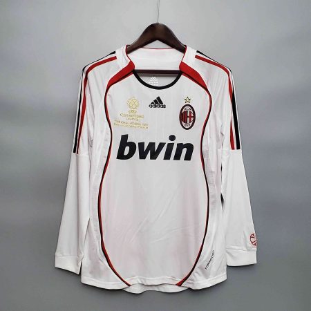 2006/2007 Retro Long Sleeve AC Milan Away Football Shirt