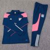 2023/2024 Lyon Half-Pull Training Suit Royal blue Football Shirt Set