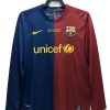 2008/2009 Retro Long Sleeve Barcelona Football Shirt Home Champions League