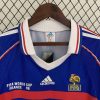 1998 Retro Long Sleeve France Home Football Shirt