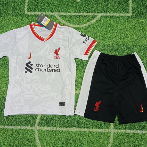 2024/2025 Liverpool Third Away Soccer Jersey Kids Size Suit