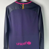 2016/2017 Retro Long Sleeve Barcelona Away Football Shirt
