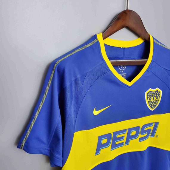 2003/2004 Retro Boca Juniors Home Football Jersey