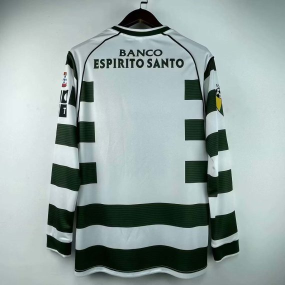 2001/2003 Retro Long Sleeve Sporting Lisbon Home Football Shirt