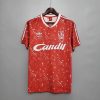 1989/1991 Retro Liverpool Football Shirt Home