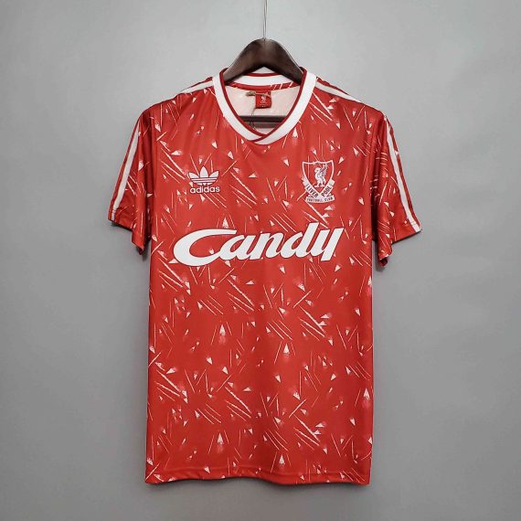 1989/1991 Retro Liverpool Football Shirt Home