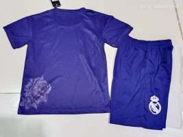 2024/2025 Real Madrid Y-3 Special Edition Purple Football Shirt Kids Size Suit