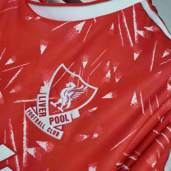 1989/1991 Retro Liverpool Football Shirt Home