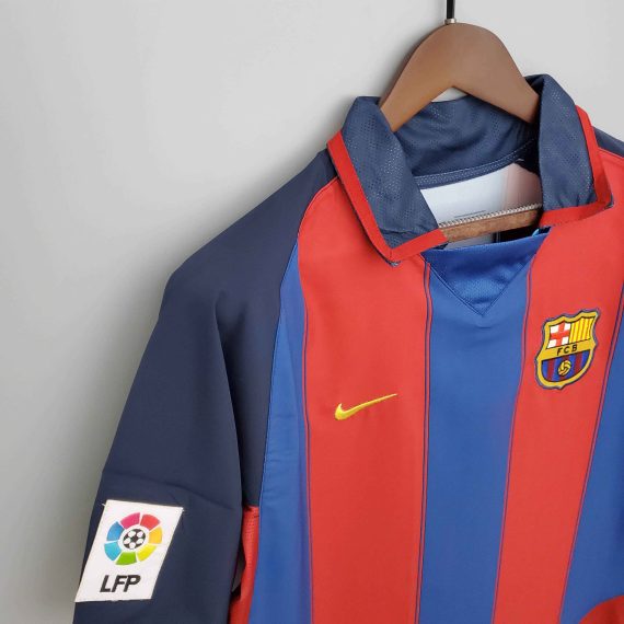2003/2004 Retro Barcelona Home Football Shirt