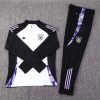 2024 Germany Half-Pull Training Suit White Jersey Set