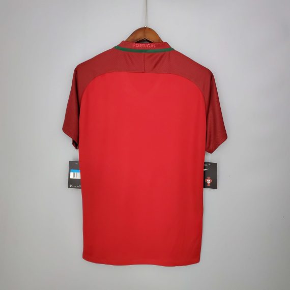 2016 Retro Portugal Home Football Shirt