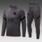 2021/2022 Psg Paris Saint-Germain Half-Pull Training Suit Gray Set