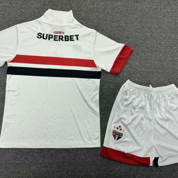 2024/2025 São Paulo Home Jersey Kids Size Suit