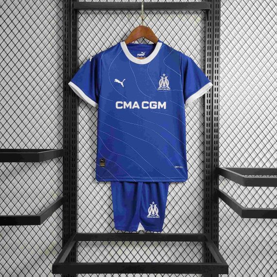 2023/2024 Olympique de Marseille Away  Football Shirt Kids Size Suit
