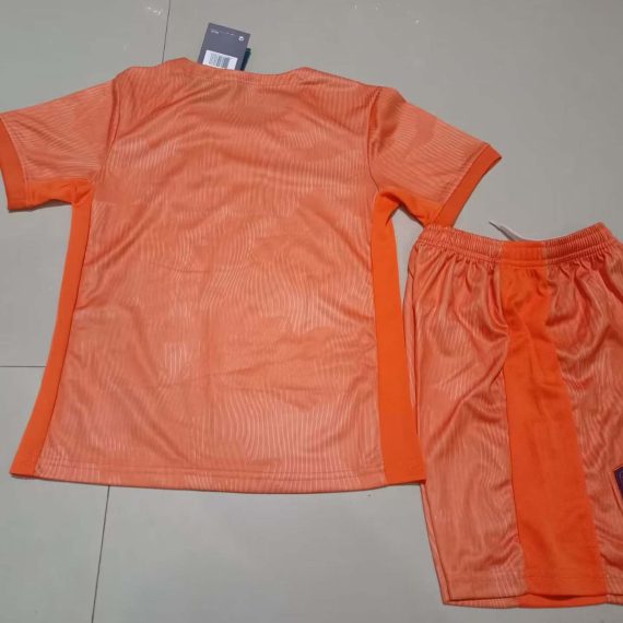 2023 Netherlands Home Football Shirt Kids Size Suit