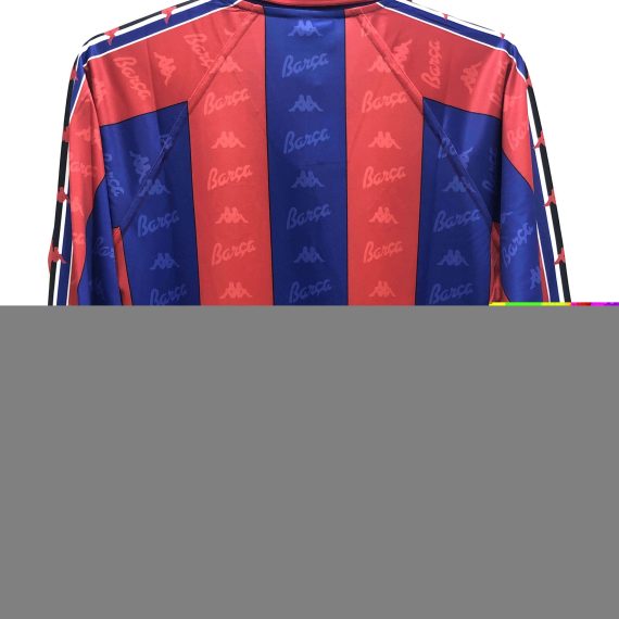 1996/1997 Retro Long Sleeve Barcelona Football Shirt Home Champions League