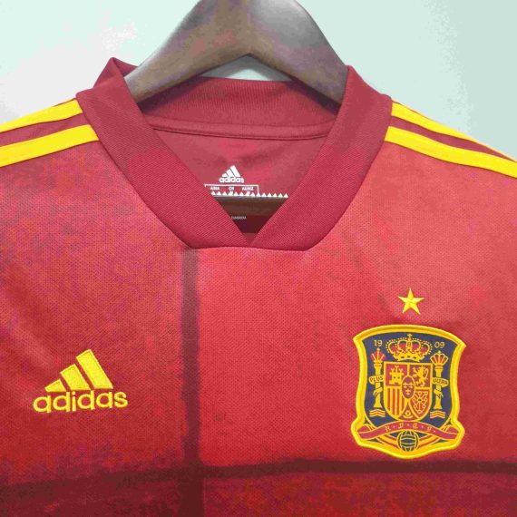 2020 Spain Red Home Soccer Shirt