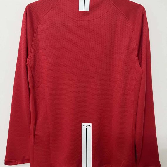 2007-2008 Retro Long Sleeve Manchester United Home Football Shirt