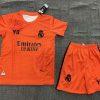 2024/2025 Real Madrid Y-3 Special Edition Orange Football Shirt Kids Size Suit