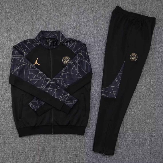 2023/2024 Psg Paris Saint-Germain Long Zipped Jacket Black Set