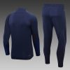 2022 France Half-Pull Training Suit Royal Blue Football Shirt Set