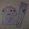 2021/2022 Psg Paris Saint-Germain Half-Pull Training Suit Gray Set