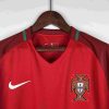 2016 Retro Long Sleeve Portugal Home Football Shirt