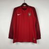 2016 Retro Long Sleeve Portugal Home Football Shirt