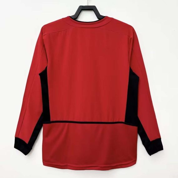 2002-2004 Retro Long Sleeve Manchester United Home Football Shirt