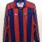 1996/1997 Retro Long Sleeve Barcelona Football Shirt Home Champions League