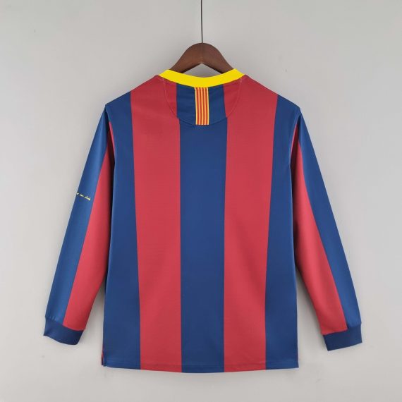 2010/2011 Retro Long Sleeve Barcelona Home Football Shirt