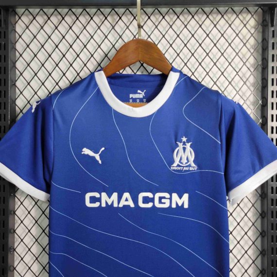 2023/2024 Olympique de Marseille Away  Football Shirt Kids Size Suit
