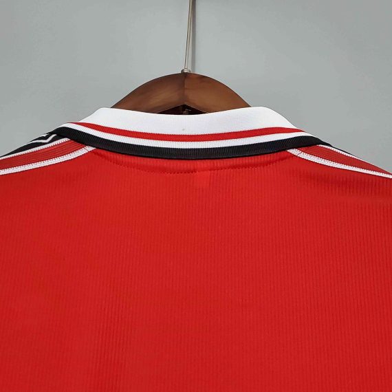 1998-1999 Retro Long Sleeve Manchester United Home Football Shirt