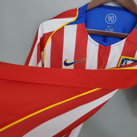 2004/2005 Retro Atletico Madrid Home Soccer Jersey
