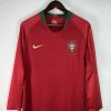 2018 Retro Long Sleeve Portugal Home Football Shirt
