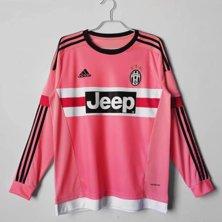 2015/2016 Retro Long Sleeve Juventus Away Soccer Jersey