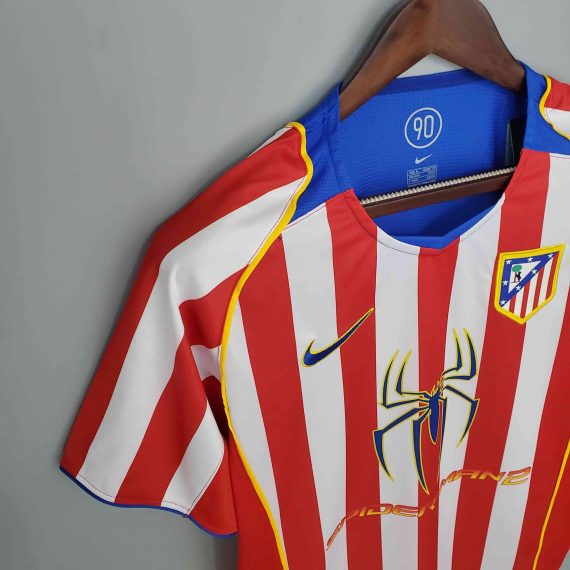 2004/2005 Retro Atletico Madrid Home Soccer Jersey