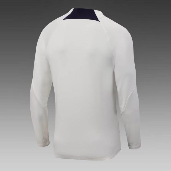 2023/2024 Psg Paris Saint-Germain Half-Pull Training Suit Off White Set