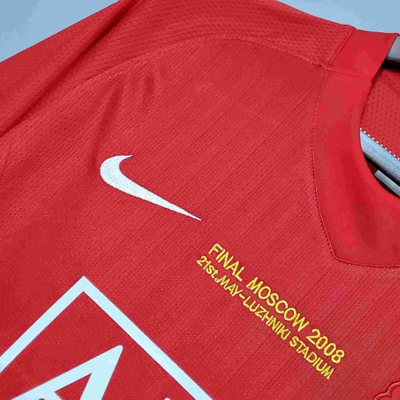 2007/2008 Retro Manchester United Home Champions League Edition Football Shirt