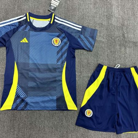 2024 Scotland National Team Home Football Shirt Kids Size Suit